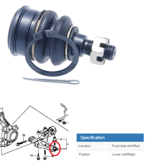 HONDA Airwave BALL JOINT