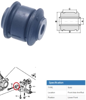 HONDA-Airwave-Front-Arm-BUSH-51350SLA033