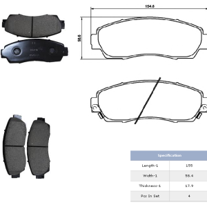 Honda CR-V RE4 Front Brake Pads
