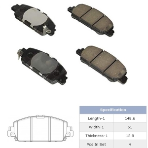 Honda Vezel Front Brake Pad