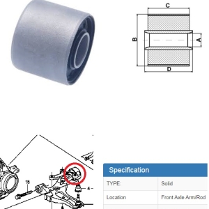 HONDA  Airwave Front Arm BUSH 51350SLA033  BIG BUSH